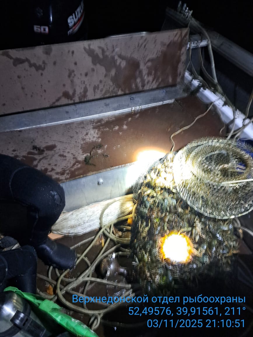 На реке Матыра пресечена незаконная добыча раков